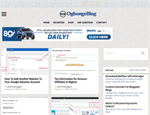 Tablet Screenshot of ogbongeblog.com